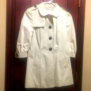 Banana Republic short trench coat with belt S tan